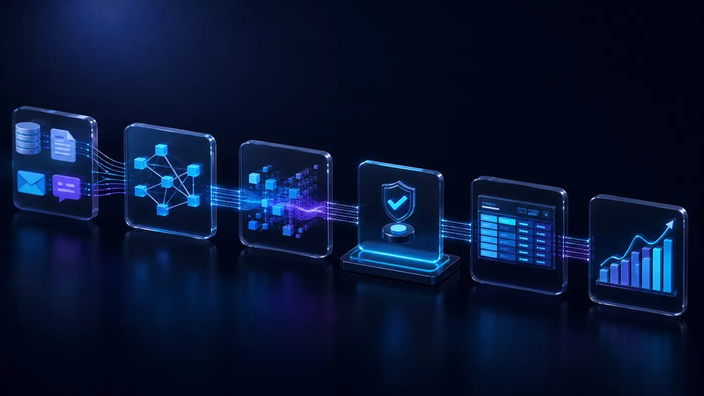 Controlled AI workflow automation connecting business systems