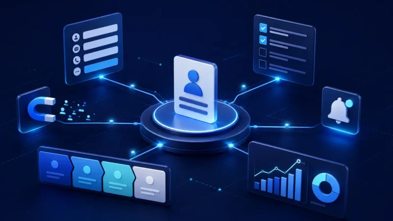 Connected CRM records, tasks, pipeline, and reporting